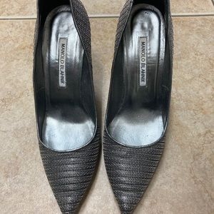 Manolo Blahnik Silver heels